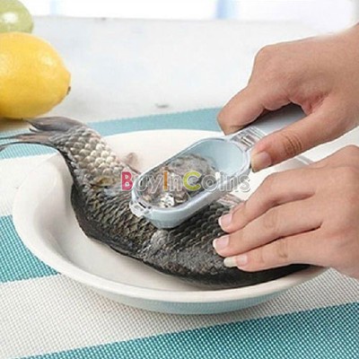 Skin Fish Scales Remover Scaler Fast Cleaner Brush Kitchen Clean Use Tool BA