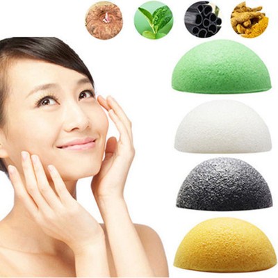 Natural Konjac Konnyaku Jelly Fiber Face Wash Cleansing Sponge Puff Exfoliator
