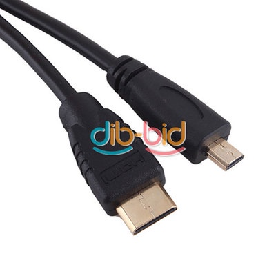 3FT Mini to Micro HDMI USB Male HDTV 1080P HD AV Converter Charge Cable cord