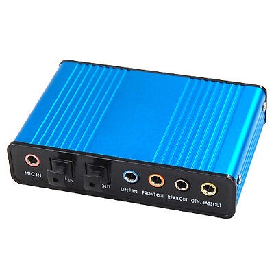 External Sound Card USB 6 Channel 5.1 Audio S/Pdif PC Netbook Laptop UKS/PDIF