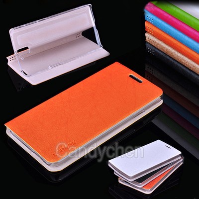 New PU Leather Flip Stand Case Cover + Screen Protector Film For OnePlus One 1+