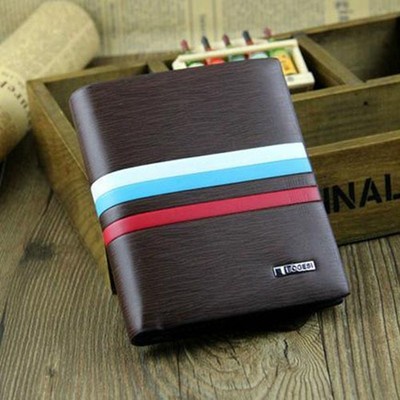 New Men's Leather Bifold Credit Card Holder Clutch Wallet Slim Purse Handbag