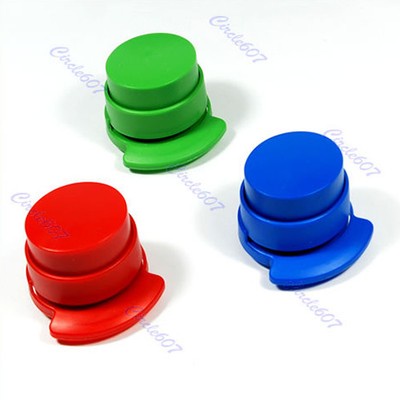 New Stapleless Staple Free Stapler Paper Binding Binder