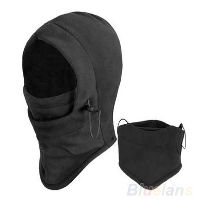 Women Men 6 In 1 Thermal Fleece Balaclava Police Swat Ski Wind Stopper Face Mask