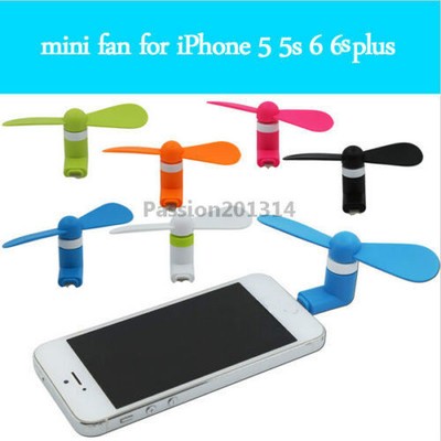 Cool Mini Portable 8pin Cooling Fan Cooler For iPhone 5 5S 5C 6 6S 7 Plus