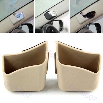 2 Car Auto Truck Pillar Pocket Holder Storage Box Cigarette Cellphone Glasses BG