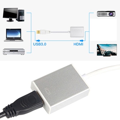 SuperSpeed USB 3.0 / 2.0 to HDMI Adapter for Windows  up to 2560x1440 HDTV