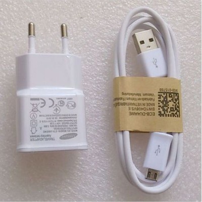 Original EU Wall Charger+USB Data Cable For SamSung Galaxy Note 2 II N7100 S3 S4