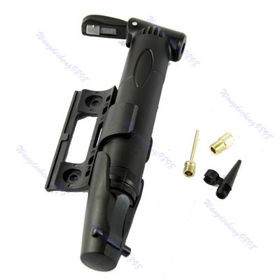 Black Multi-functional Portable Bicycle Cycling Bike Air Pump Tyre Tire Ball New