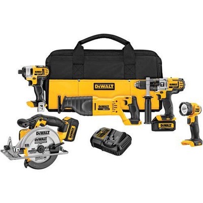DEWALT 20V MAX Li-Ion 5-Tool Combo Kit DCK590L2R Reconditioned