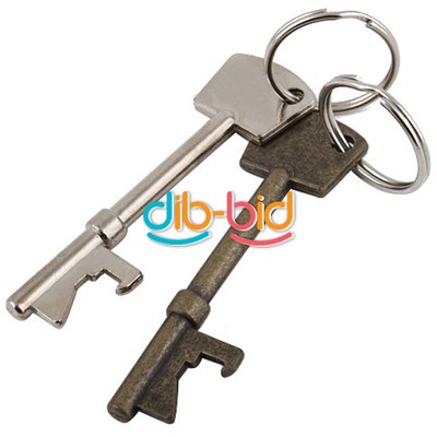 Hot Bottle Opener Key Chain Metal Bar Ring Keyring Tool
