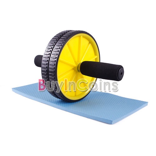 Dual Abs Abdominal Roller Wheel Exerciser Workout  Fitness Gym Roller Exercise