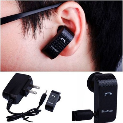 Black Mini Portable Bluetooth Earphone Headsets for iPhone Samsung Sony Nokia