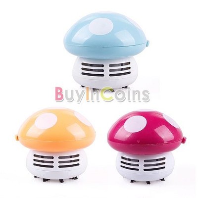 Mini Cute Mushroom Keyboard PC Desk Desktop Laptop Dust Collector Vacuum Cleaner