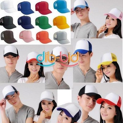 Hot Unisex Classic Trucker Caps Baseball Golf Mesh Vintage Adjustable Hats