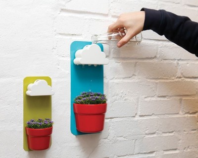 Rainy Flower Pot Hanging Wall Mount Planters Rainy Pot with Seeds