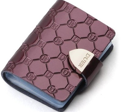 2014 Genuine Leather Case Business Card Holder Wallet Bag Credit Card Holder