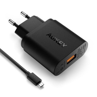 [Qualcomm Certified] Aukey Quick Charge 2.0 18W USB Turbo Wall Charger Fast Char