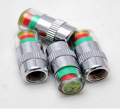 4PCS Car Auto Tire Pressure Monitor Valve Stem Caps Sensor Indicator Alert Set U