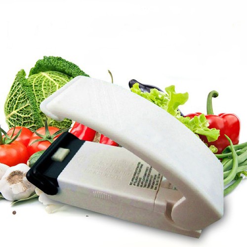 New White Portable Sealing Tool Heat Mini Handheld Plastic Bag Impluse Sealer