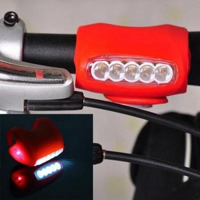 New Cycling Bike Bicycle Red Silicone 7 LED Super Frog Front Light Or Rear Lamp