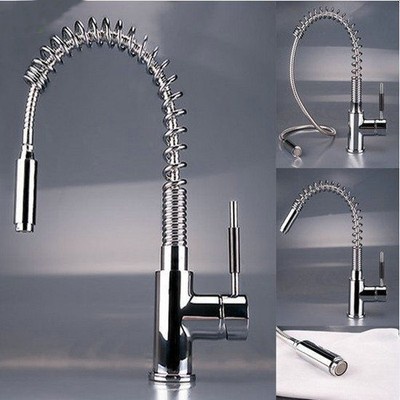 Swivel Chrome Kitchen Sink Bar Vessel Sink Faucet Tap single handle mixer 8547B2