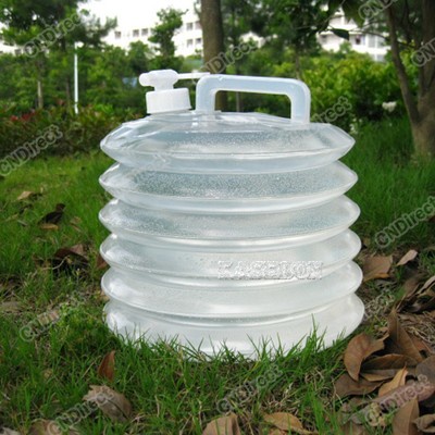 10L Camping Storage EA Collapsible Bottle Handle Water Tap Container Carrier