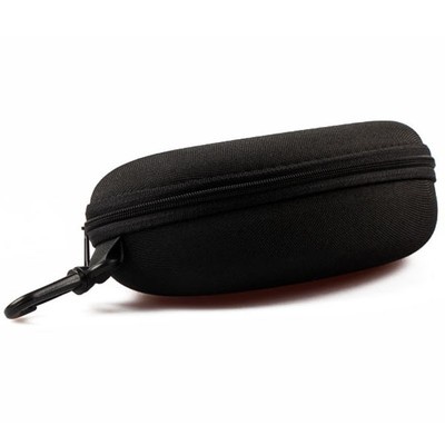 Protable Black Zipper Clam Shell Hard Case Box Pouch Bag For Glasses Sunglasses