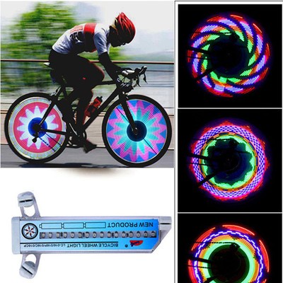 Car Motorcycle Cycling Bike Bicycle Tire Wheel Valve Flashing Spoke 16 LED Light