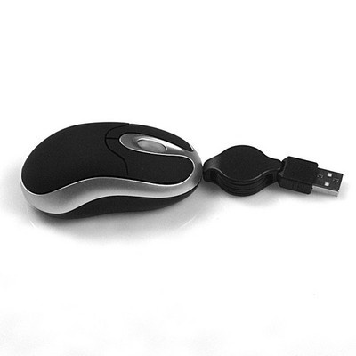 2014 Retractable Slim USB Optical Mini Scroll Mouse Laptop PC Notebook