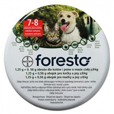 Foresto Seresto Flea amp Tick Collar for Dogs amp Cats Up to 18lbs 8kg 38cm