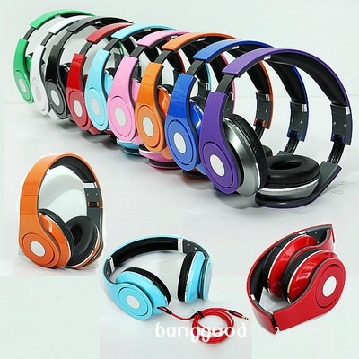 3.5mm Plegable Micrófono Auriculares Casco Estéreo PC Iphone IPad Samsung MP3/4