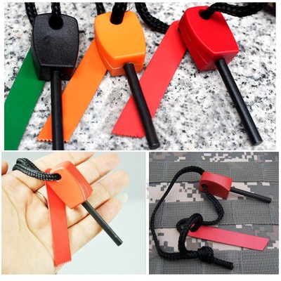 Camping Outdoor Living Survival Magnesium Flint Rod Fire Steel Starter Striker