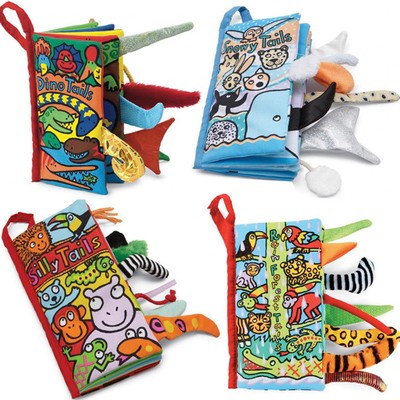 Animal Tails Cloth Book Baby Toy Cloth Development Books Learning Education Gift