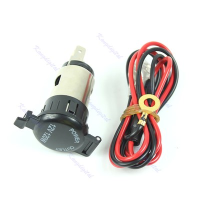 NEW 12V 120W Car Vehicle Motorcycle Power Cigarette Lighter Socket Plug