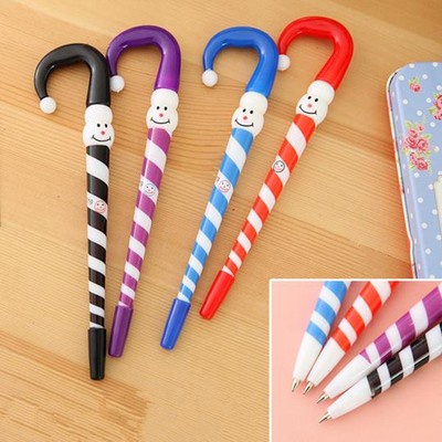 2pcs Novelty Clown Umbrella Ballpoint Pen School Office Children Kids Toy Gift