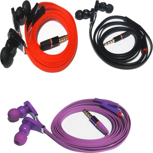 Red Purple Black White 3.5mm In-Ear Earphone Headphone Headset For MP3 MP4 Phone
