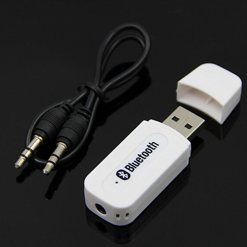 USB Bluetooth Wireless 3.5mm Stereo Audio Music Receiver Adapter Dongle AUX A2DP