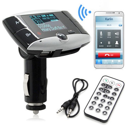 MP3 Player Wireless Bluetooth LCD FM Transmitter Modulator USB SD Remote Car Kit