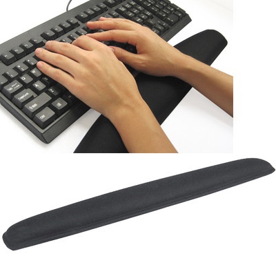 Comfort Gel Wrist Rest Support Black Pad for PC Keyboard Raised Platform Hands