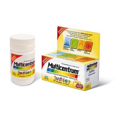 Multicentrum Junior 30 Tablets Raspberry/Lemon like Centrum