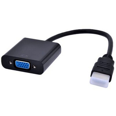 HDMI Male to VGA Female Adapter Video Cord Converter Cable 1080P Chipset For PC