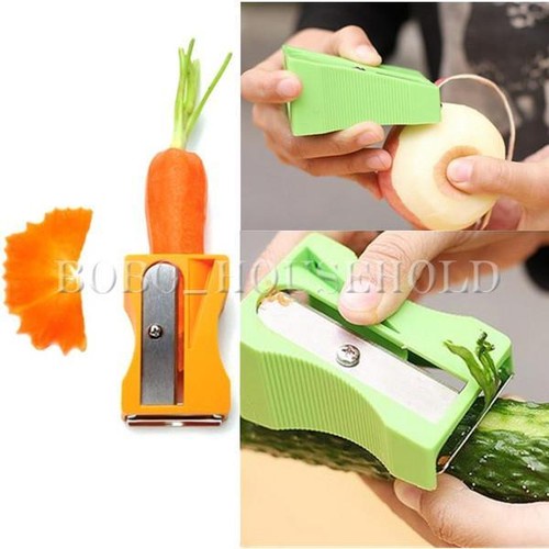 Carrot Slicer Cucumber Sharpener Peeler Kitchen Gadget Tool Vegetable Fruit Curl