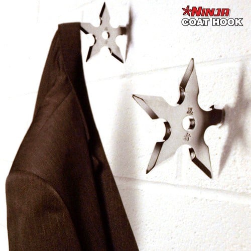 1Piece Ninja Throwing Death Star Coat Hook / Ninja Star Coat Hook