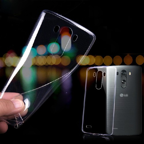 Ultra thin soft clear transparent crystal slim TPU case cover skin for LG Phones