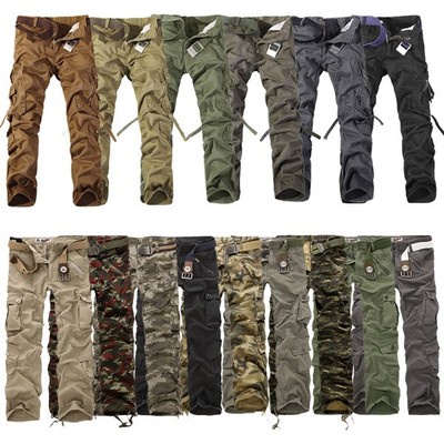 Jeansian Mens Military Army Cargo Camo Combat Pants Toursers 15 Colors 10 Sizes