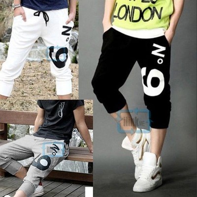 Mens Boys Casual Sport Capri pants Sweatpants Half pants Shorts 3 Colors