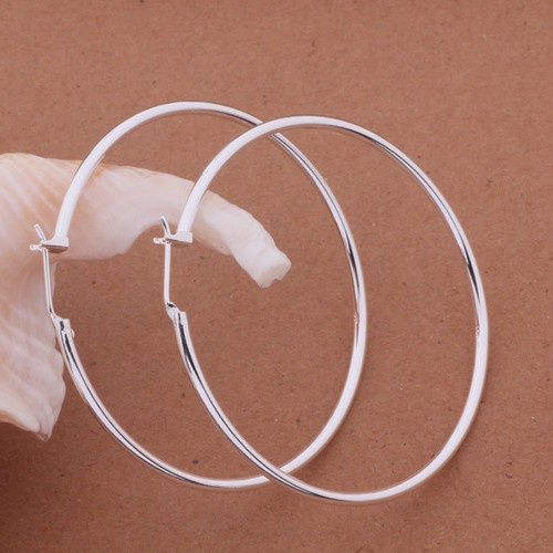 beautiful Fashion 925 Sterling Silver Plated Cute women circle Earring AE569