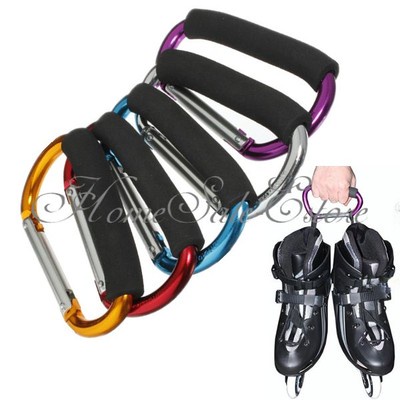 Large Carabiner Easy Grab Hook Shopping Pram Stroller Comfort Handle Clip Holder