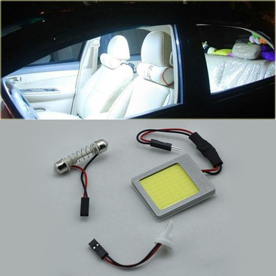 Super Bright Aluminum T10 Dome Festoon Car Interior COB LED Light Lamp 12/24V